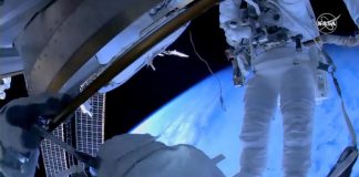 Spacewalkers continue space station power system upgrade